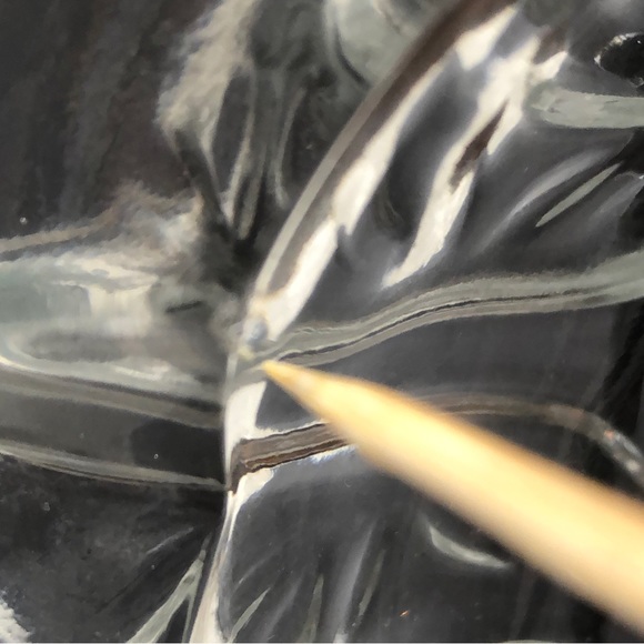 Vintage KIG INDONESIA Ashtray Pressed Glass Rose Pattern 4 Rest Cigarette Cigar - Picture 8 of 10